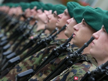 Các binh sĩ quân đội Thụy Sĩ